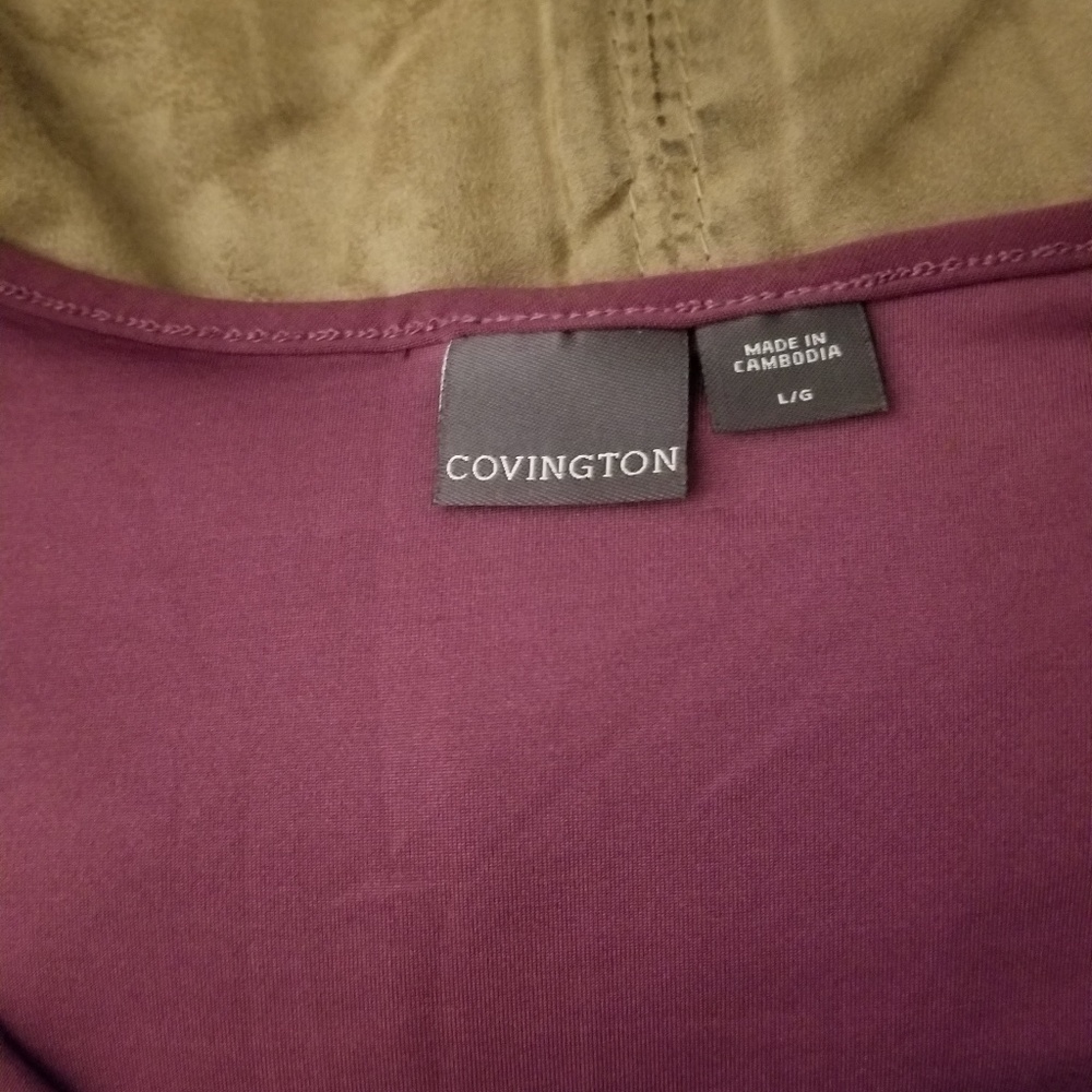 Sequined Sleeveless Purple Top - Picture 3 of 3